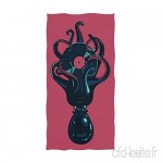 VLOOQ-HX Serviettes de Grande Taille Douces pour Tatouage Octopus Musique Hip-Hop Musique élégante pour Salle de Bains 27 5 x 17 5 Pouces - B07VMDYPP1